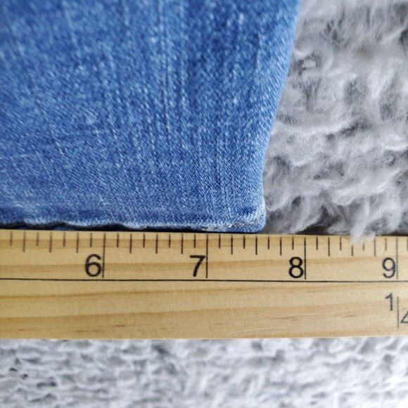 Levis Jeans Womens 33 16 Short Blue Classic Straight Denim Mid Rise - Picture 9 of 12